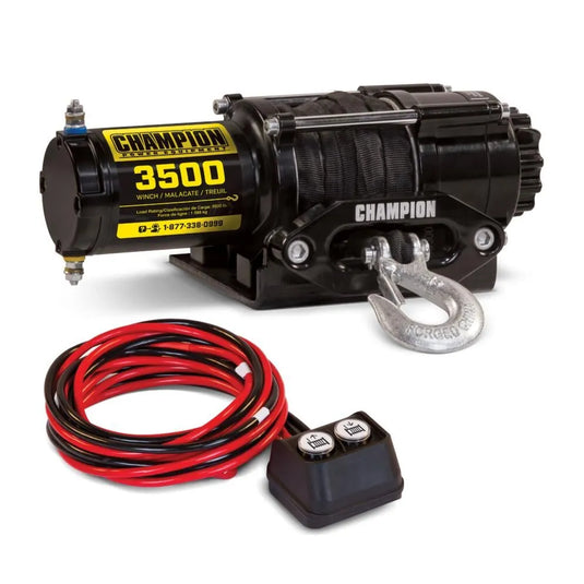 Champion 3500-lb. Synthetic Winch Kit 100428