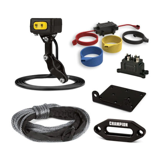 Champion 5500-lb. Synthetic Winch Kit 100723