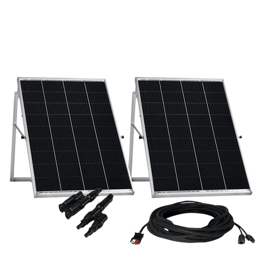Nature's Generator 200W Rigid Solar Panels w/ cable and connector HKNGPNKT5