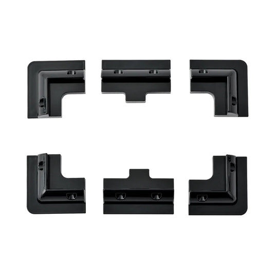 Rich Solar Corner Bracket Mounts Black | Set of 6 Brackets for Solar Panel Mounting | Designed for RICH SOLAR MEGA Series Solar Panels | Easy to Install RS-CB6B
