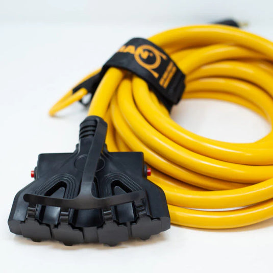 Firman 25ft Heavy Duty L14-30P to (4) 5-20R Power Cord With Storage Strap 1120