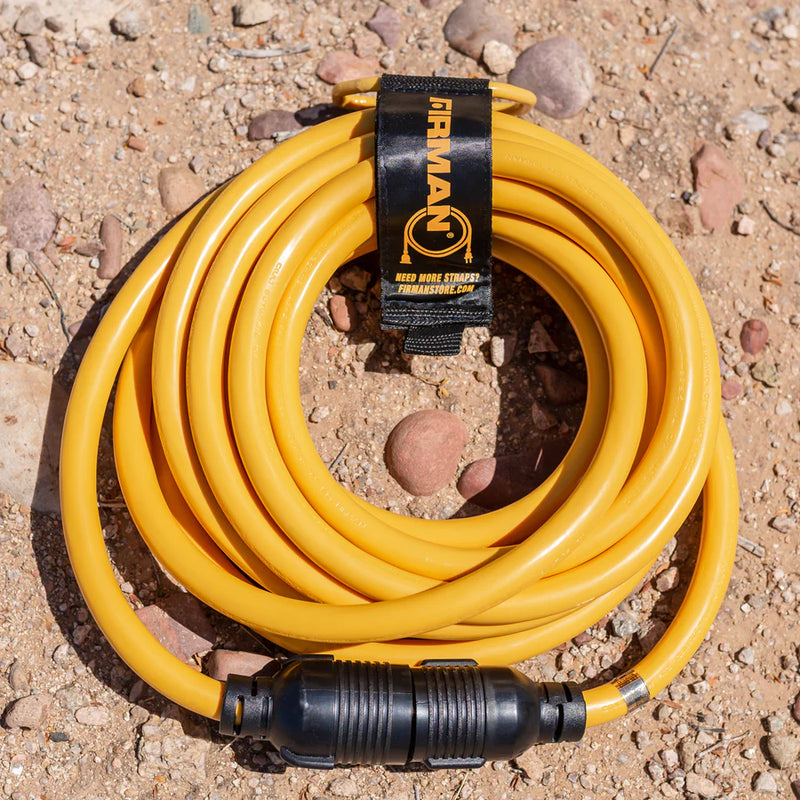 Load image into Gallery viewer, Firman 25ft Heavy Duty L14-30P to L14-30R Power Cord Extension With Storage Strap 1130
