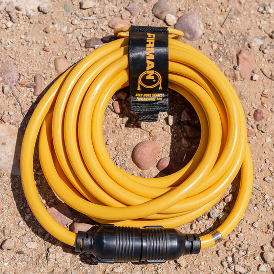 Firman 25ft Heavy Duty L14-30P to L14-30R Power Cord Extension With Storage Strap 1130