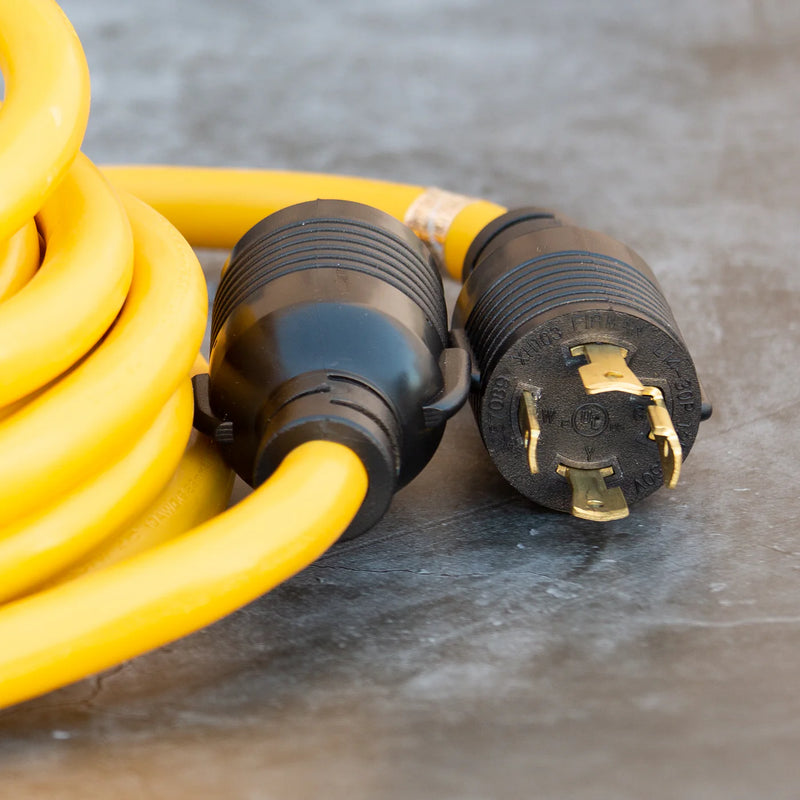 Load image into Gallery viewer, Firman 25ft Heavy Duty L14-30P to L14-30R Power Cord Extension With Storage Strap 1130
