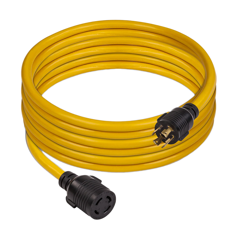 Load image into Gallery viewer, Firman 25ft Heavy Duty L14-30P to L14-30R Power Cord Extension With Storage Strap 1130
