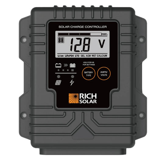 Rich Solar BRAVO Waterproof 10 | 10 Amp Waterproof PWM Solar Charge Controller | Waterproof 10A 12V PWM Solar Controller for RVs, Trailers, Campers, Vans, Boats, Off-Grid | #1 Waterproof Solar Controller RS-PWM10WP