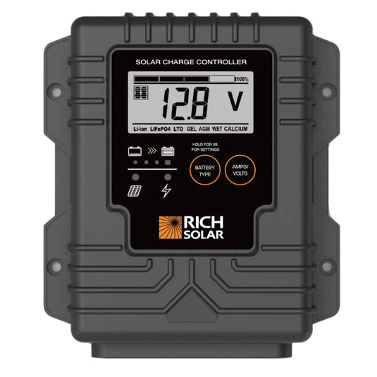 Rich Solar BRAVO Waterproof 20 | 20 Amp Waterproof PWM Solar Charge Controller | Waterproof 20A 12V PWM Controller for RVs, Trailers, Campers, Vans, Boats, Off-Grid | #1 Waterproof Solar Controller RS-PWM20WP