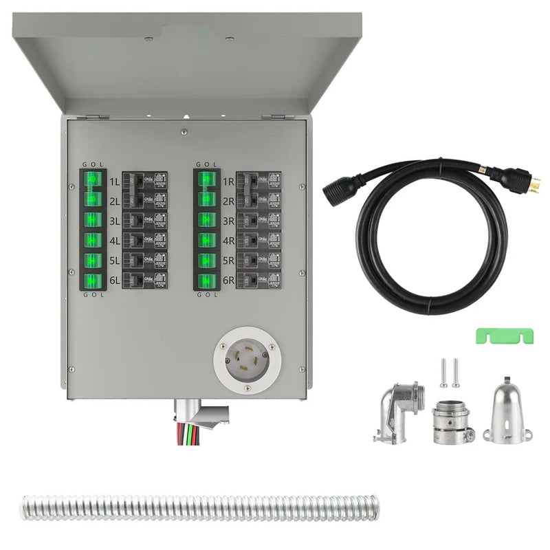 Load image into Gallery viewer, Nature's Generator 2X Lithium 3600 Solar Generator + Transfer Switch NGL36DP
