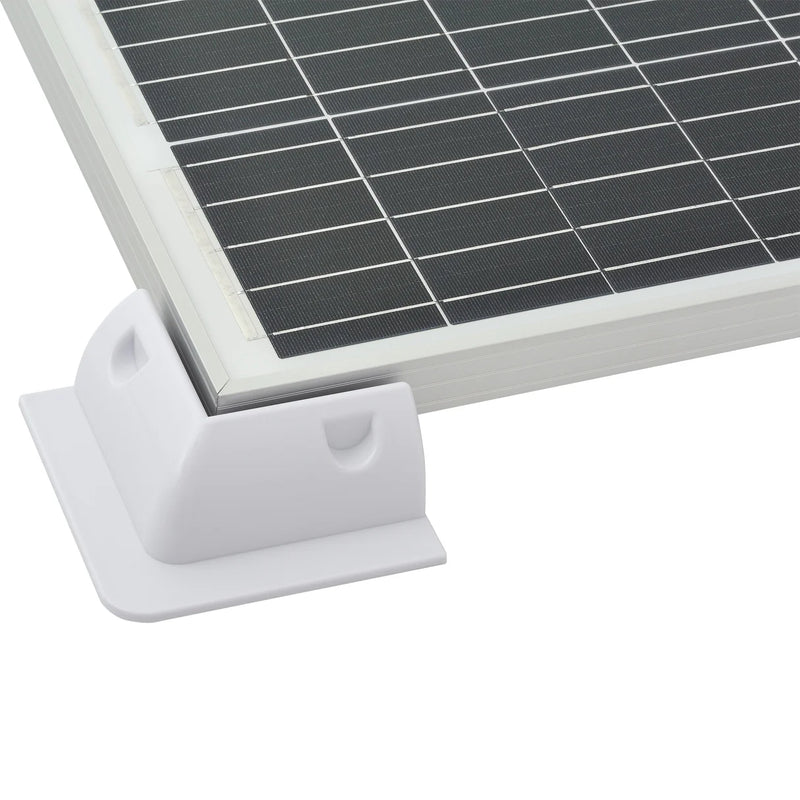 Load image into Gallery viewer, Rich Solar Corner Bracket Mounts White | Set of 6 Brackets for Solar Panel Mounting | Designed for RICH SOLAR MEGA Series Solar Panels | Easy to Install RS-CB6W

