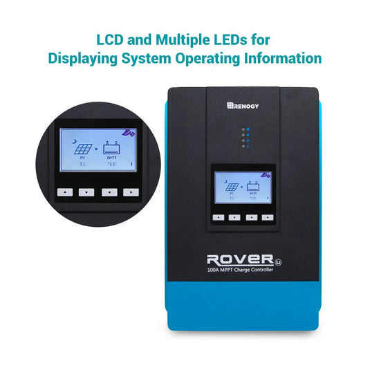 Renogy Rover 100 Amp MPPT Solar Charge Controller RNG-CTRL-RVR100-G2-US