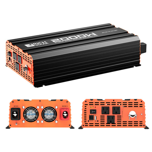 Rich Solar NOVA PURE 2K | 2000 Watt (2kW) 12 Volt Industrial Pure Sine Wave Inverter | Powerful 2000W 12V Off-Grid Inverter for RVs, Trailers, Campers, Vans, Trucks, Overlanders, Boats | Top Rated RS-V2P12