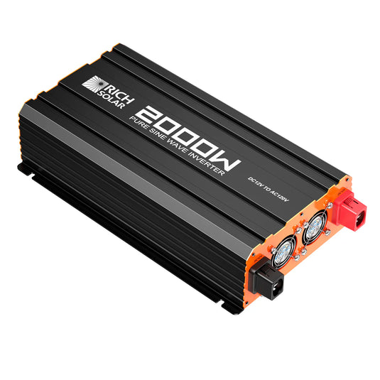 Rich Solar NOVA PURE 2K | 2000 Watt (2kW) 12 Volt Industrial Pure Sine Wave Inverter | Powerful 2000W 12V Off-Grid Inverter for RVs, Trailers, Campers, Vans, Trucks, Overlanders, Boats | Top Rated RS-V2P12