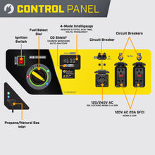 Load image into Gallery viewer, Champion 6500W Electric Start Tri Fuel Generator with CO Shield® 201169