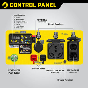 Champion 4250 Watt Wireless start Open Frame Inverter w/CO Shield  201185