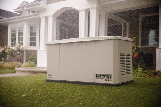 Champion 22 kW Whole House Home Standby Generator and 150A Switch with fleX Technology