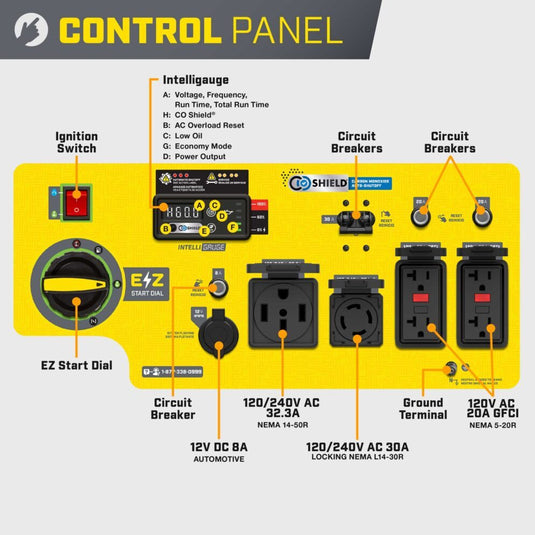 Champion 10,000W Electric Start Open Frame Inverter 201240