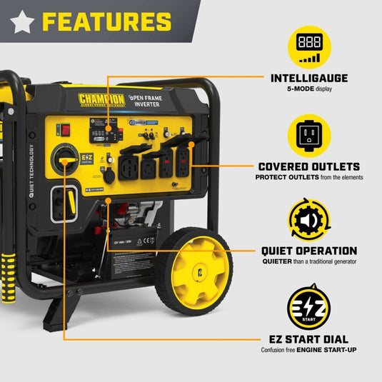 Champion 10,000W Electric Start Open Frame Inverter 201240