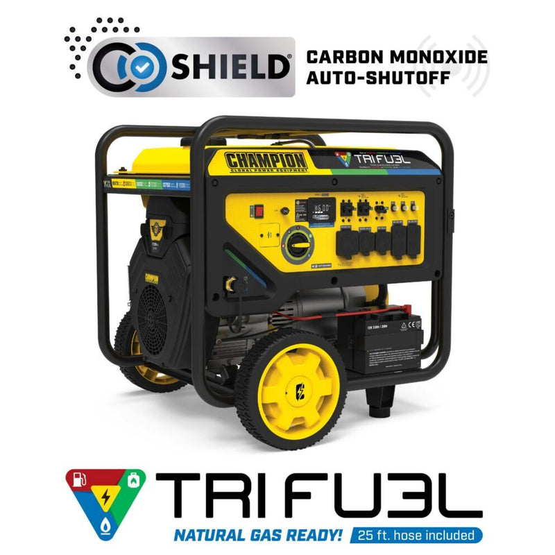Load image into Gallery viewer, Champion 13,500W Electric Start Tri Fuel Generator with CO Shield #201241
