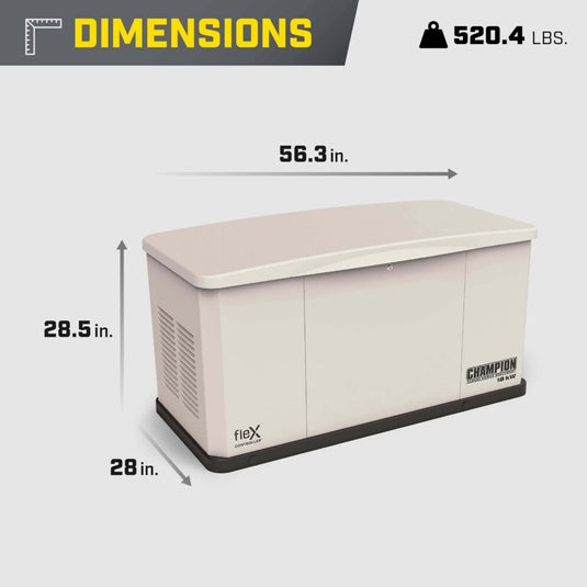 Champion 18 kW Whole House Home Standby Generator and 200A Switch with fleX Technology 201566