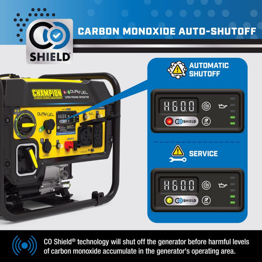 Champion 5500W Dual Fuel Open Frame Inverter (CARB) 201254