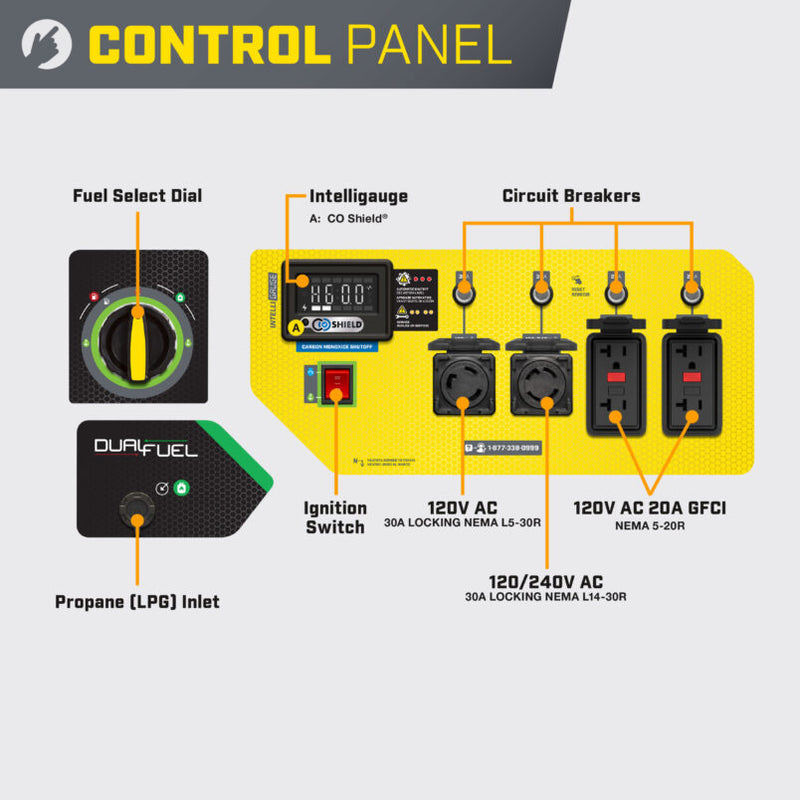Load image into Gallery viewer, Champion 7500W Electric Start Dual Fuel Generator with CO Shield® 201281 - Backup Generator Store
