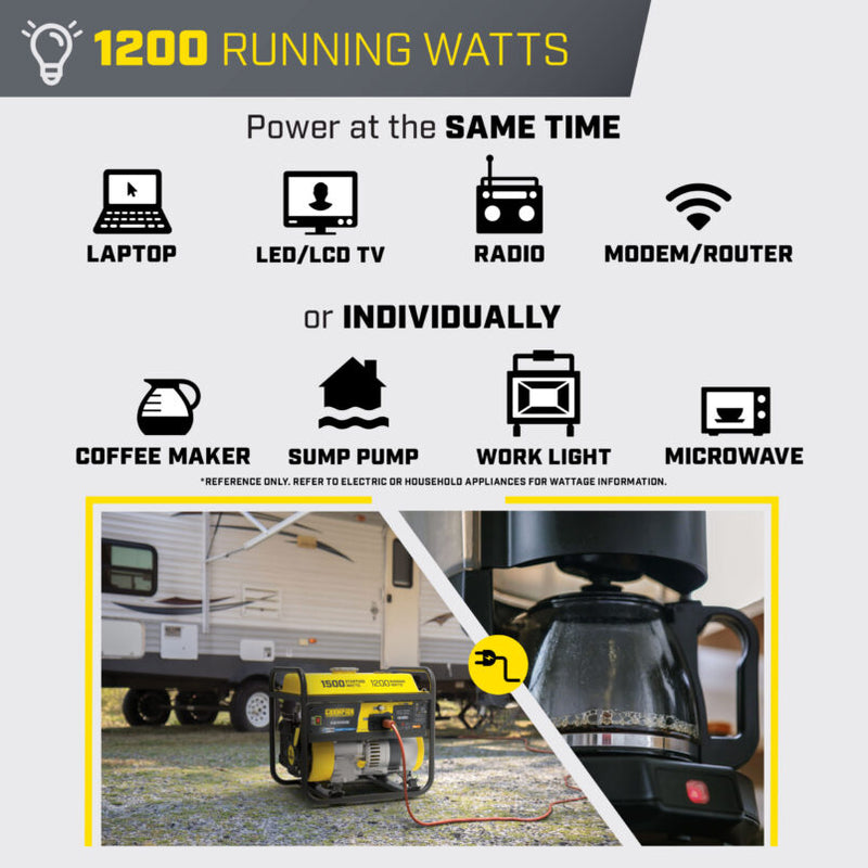 Load image into Gallery viewer, Champion 1200W Generator with CO Shield®  201285 - Backup Generator Store
