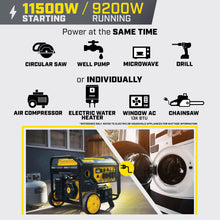 Load image into Gallery viewer, Champion 9200W Electric Start Dual Fuel Generator with CO Shield® 201302