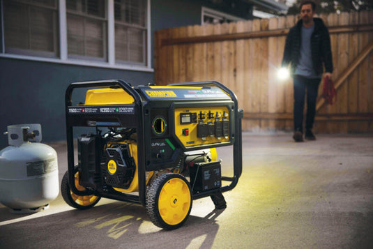 Champion 9200W Electric Start Dual Fuel Generator with CO Shield® 201302 - Backup Generator Store