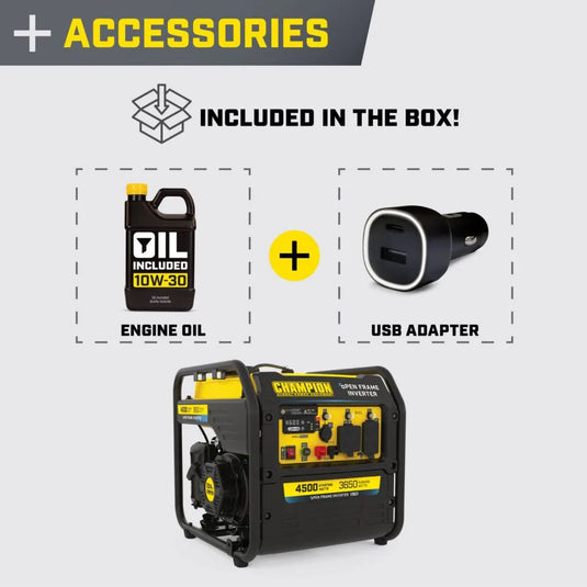 Champion 4500W Open Frame Inverter with CO Shield  201320