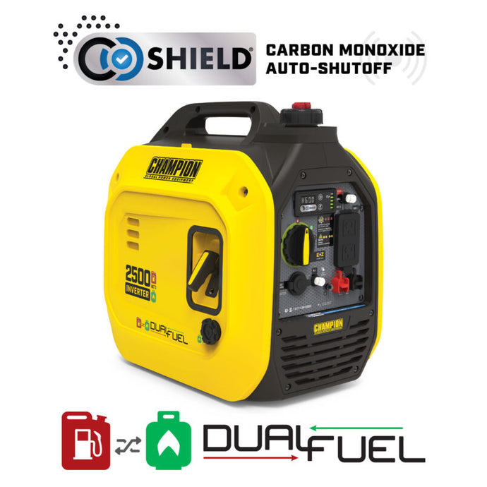 Champion 2500 Watt DUAL FUEL Inverter w/ParaLINK 201323 - Backup Generator Store