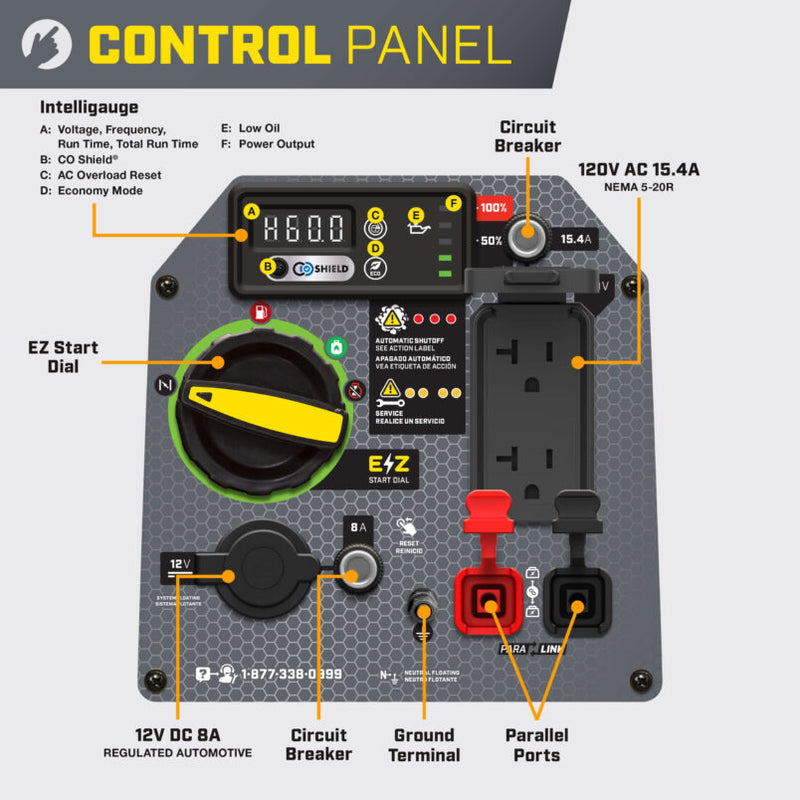 Load image into Gallery viewer, Champion 2500 Watt DUAL FUEL Inverter w/ParaLINK 201323 - Backup Generator Store
