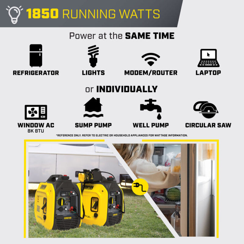 Load image into Gallery viewer, Champion 2500 Watt DUAL FUEL Inverter w/ParaLINK 201323 - Backup Generator Store
