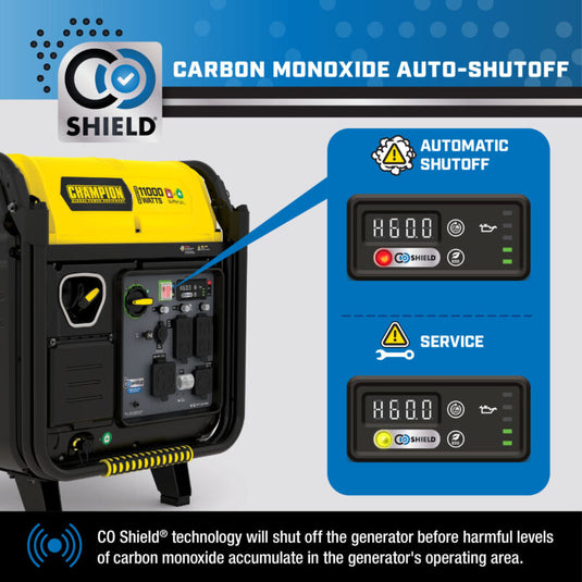 Champion 11,000W Electric Start Dual Fuel Inverter Generator with CO Shield®  201417 - Backup Generator Store