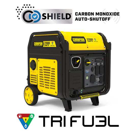 Champion 11,000W Wireless Start Tri Fuel Inverter with CO Shield® 201423 - Backup Generator Store