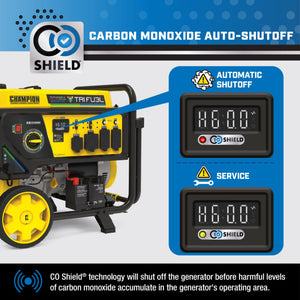 Champion 10,000W Electric Start Tri Fuel Generator with CO Shield®  201438