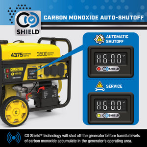 Champion 3500W Wireless Start Generator with CO Shield®  201489