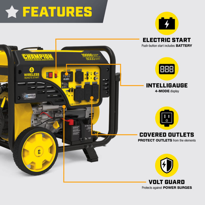 Load image into Gallery viewer, Champion 8000W Wireless Start Generator with CO Shield® 201506 - Backup Generator Store
