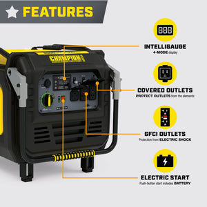 Champion 8500W Electric Start Inverter with CO Shield  Model #201509 - Backup Generator Store