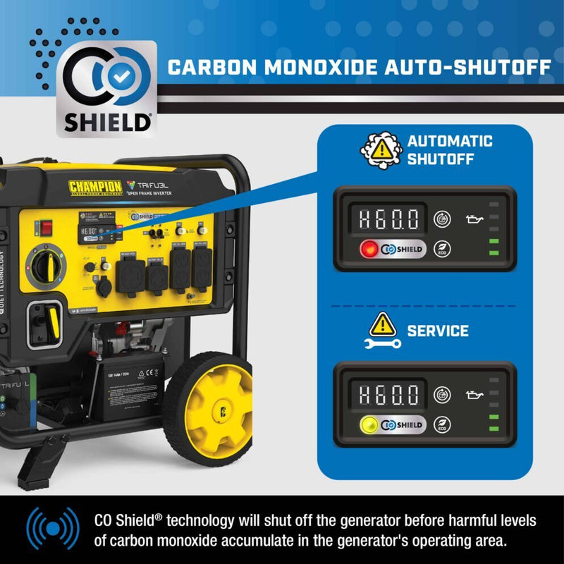Load image into Gallery viewer, Champion 10,000W Electric Start Tri Fuel Open Frame Inverter 201520
