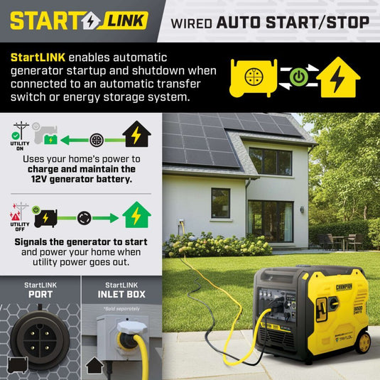 Champion 6500W Wireless Start Tri Fuel Inverter 201535