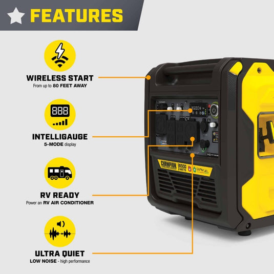 Champion 8500W Wireless Start Dual Fuel Inverter 201536