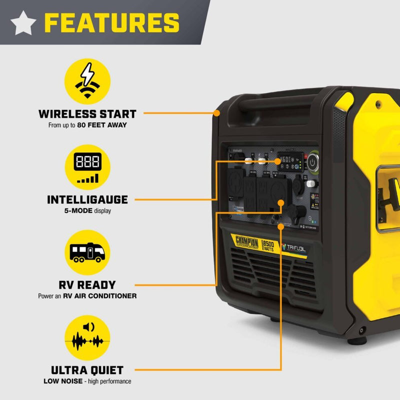 Load image into Gallery viewer, Champion 8500W Wireless Start Tri Fuel Inverter 201537
