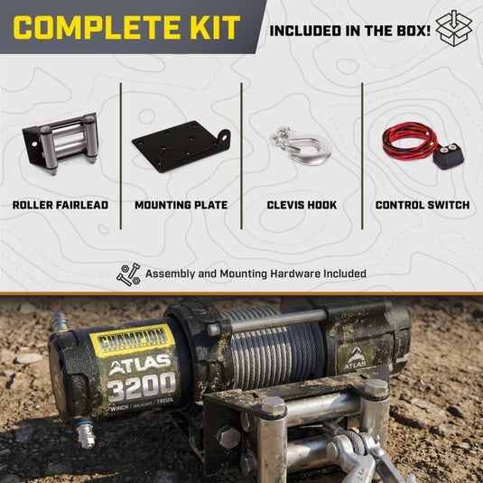 Champion ATLAS 3200 lb. Winch Kit 201603