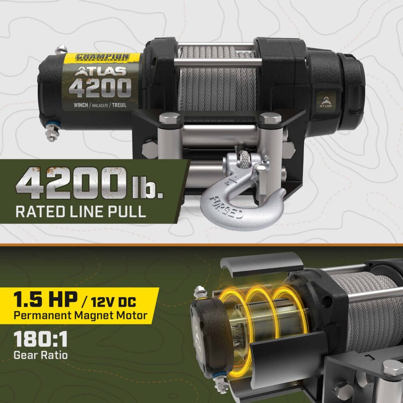 Load image into Gallery viewer, Champion ATLAS 4200 lb. Winch Kit 201605
