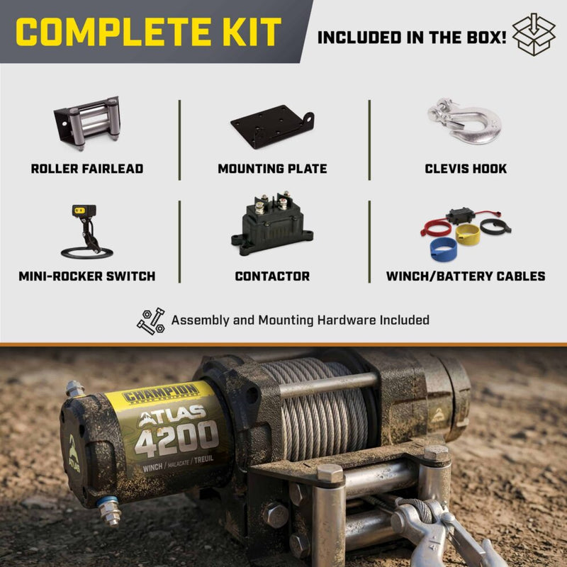 Load image into Gallery viewer, Champion ATLAS 4200 lb. Winch Kit 201605
