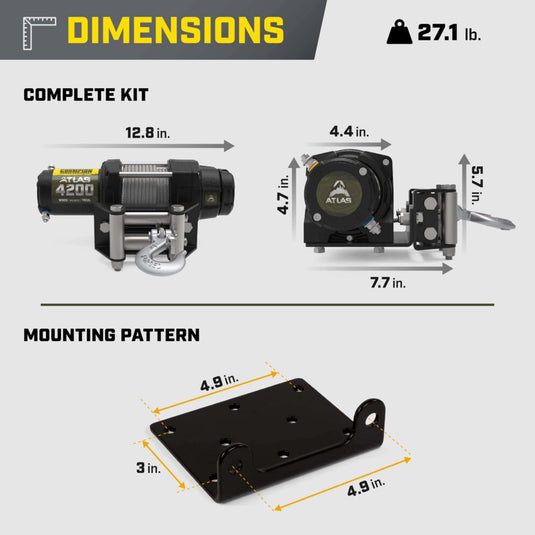 Champion ATLAS 4200 lb. Winch Kit 201605
