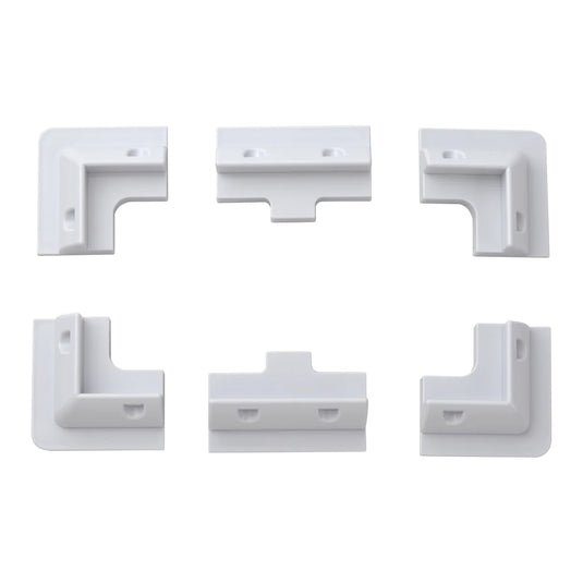 Rich Solar Corner Bracket Mounts White | Set of 6 Brackets for Solar Panel Mounting | Designed for RICH SOLAR MEGA Series Solar Panels | Easy to Install RS-CB6W