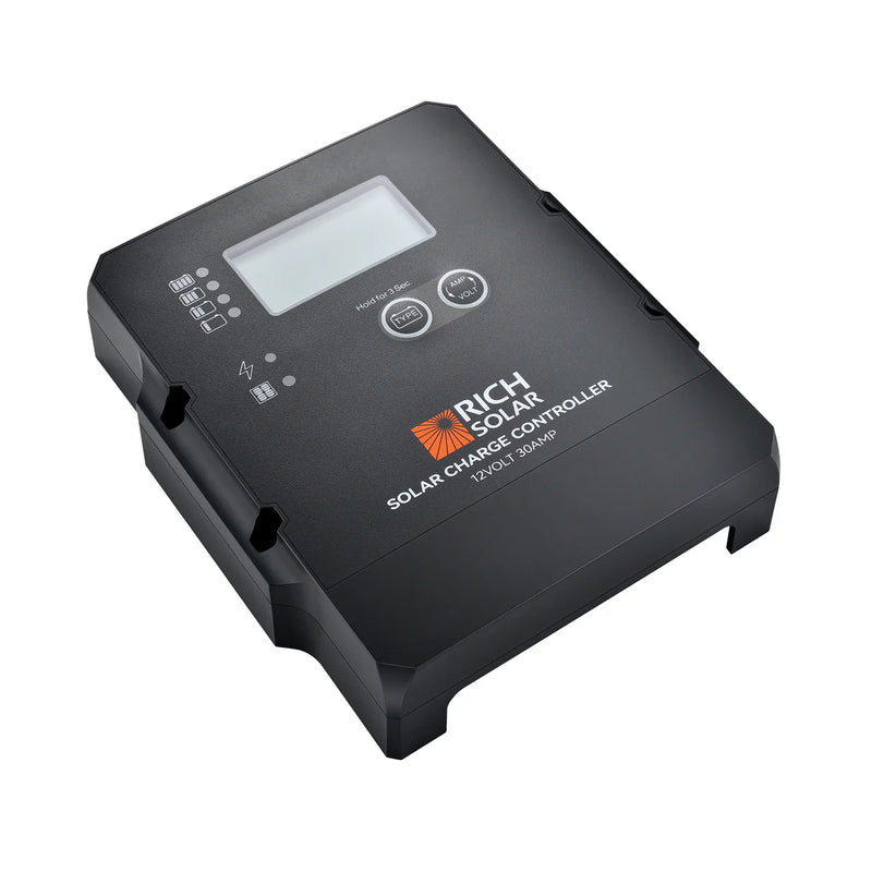 Load image into Gallery viewer, Rich Solar 30 Amp PWM Solar Charge Controller | 12V 30A PWM Controller for RVs, Trailers, Campers, Vans, Boats, Off-Grid | Top Rated RS-PWM30F
