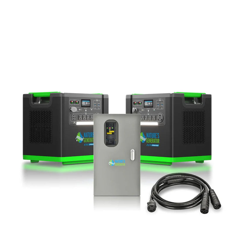 Load image into Gallery viewer, Nature's Generator 2X Lithium 6000 and 50A Transfer Switch NGLSXDP
