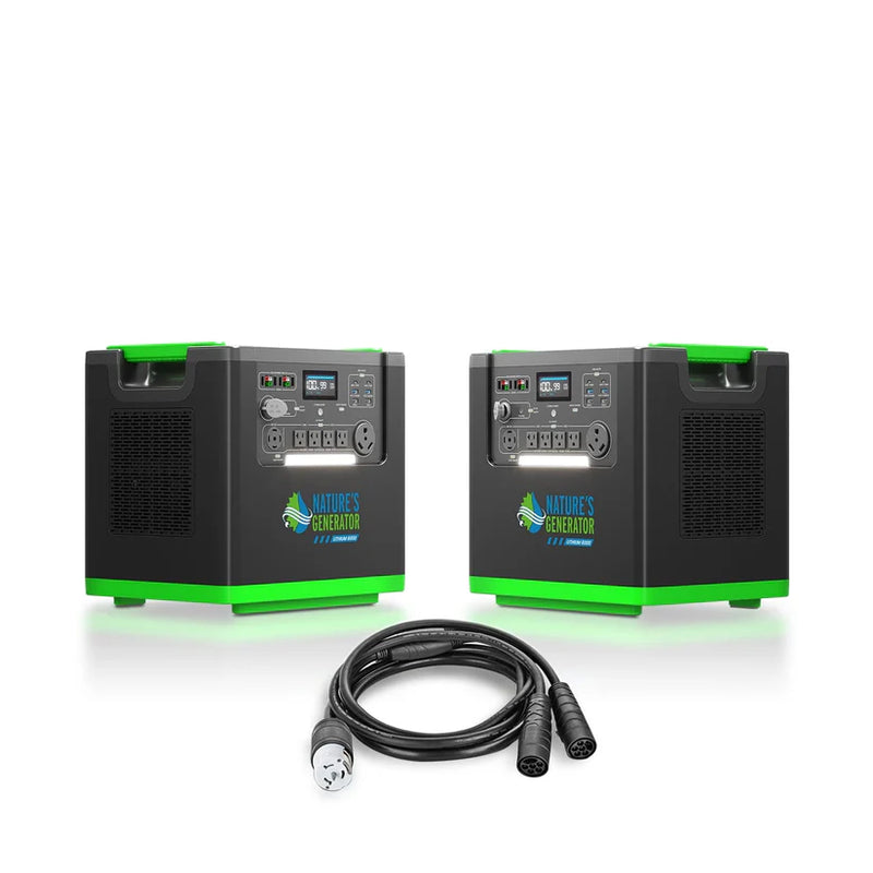 Load image into Gallery viewer, Nature's Generator 2X Lithium 6000 Power Station + Combiner NGLGNSXD
